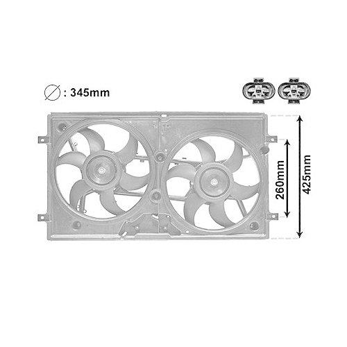 VAN WEZEL Lüfter, Motorkühlung