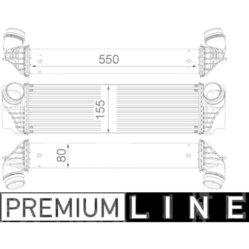 MAHLE Ladeluftkühler BEHR *** PREMIUM LINE ***