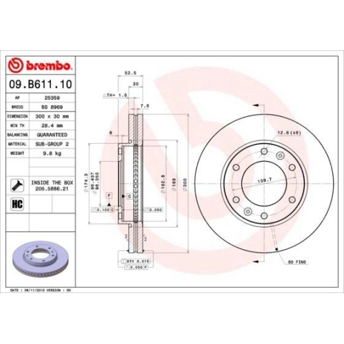 BREMBO Bremsscheibe PRIME LINE