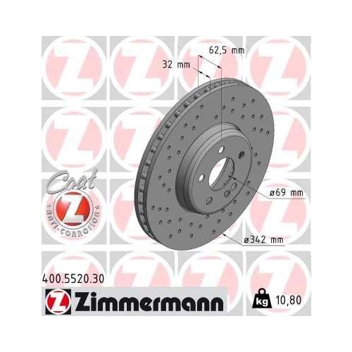 ZIMMERMANN Bremsscheibe FORMULA S