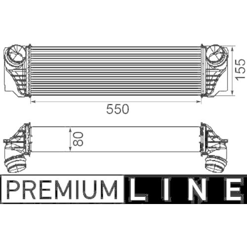 MAHLE Ladeluftkühler BEHR *** PREMIUM LINE ***