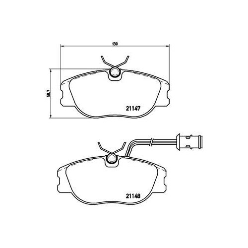 BREMBO Bremsbelagsatz, Scheibenbremse PRIME LINE