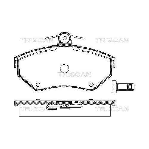 TRISCAN Bremsbelagsatz, Scheibenbremse