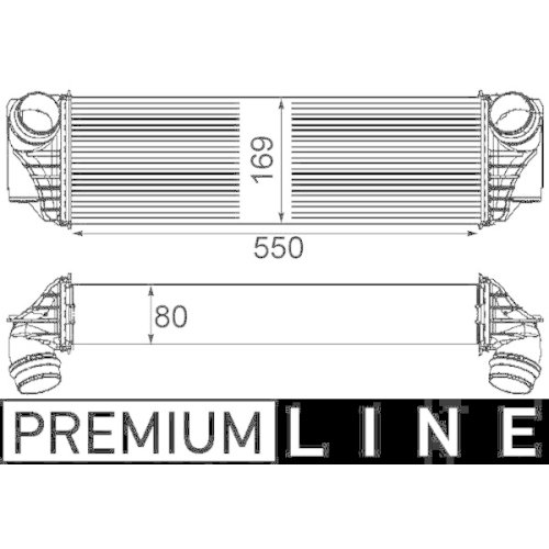 MAHLE Ladeluftkühler BEHR *** PREMIUM LINE ***