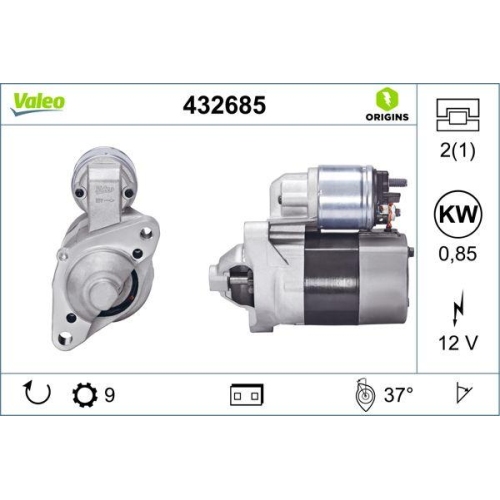 VALEO Starter VALEO ORIGINS NEW OE TECHNOLOGIE