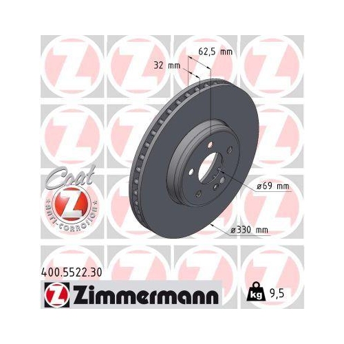 ZIMMERMANN Bremsscheibe FORMULA S