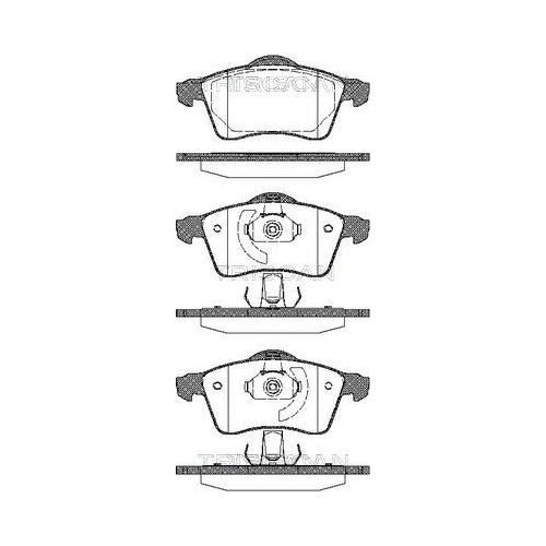 TRISCAN Bremsbelagsatz, Scheibenbremse