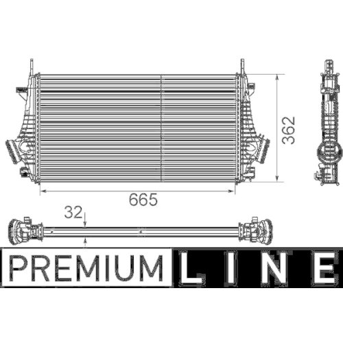 MAHLE Ladeluftkühler BEHR *** PREMIUM LINE ***