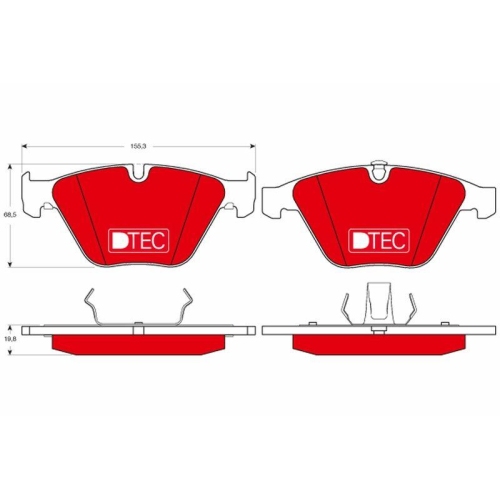 TRW Bremsbelagsatz, Scheibenbremse DTEC COTEC