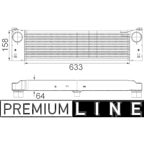 MAHLE Ladeluftkühler BEHR *** PREMIUM LINE ***