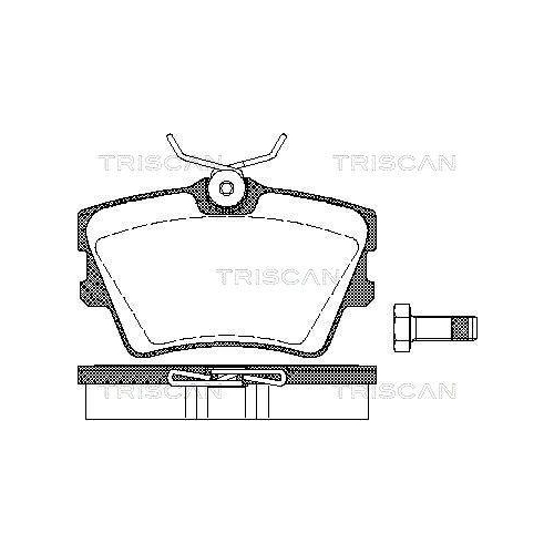 TRISCAN Bremsbelagsatz, Scheibenbremse