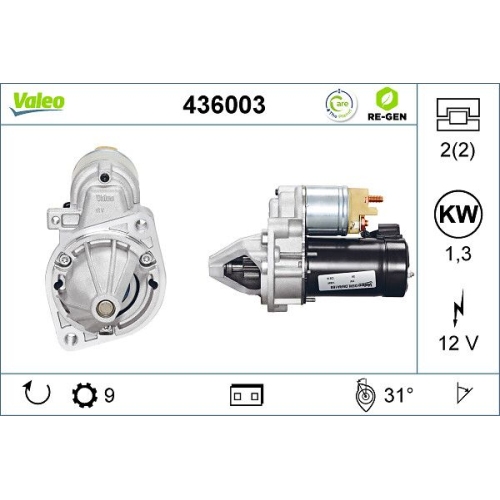 VALEO Starter VALEO RE-GEN AT