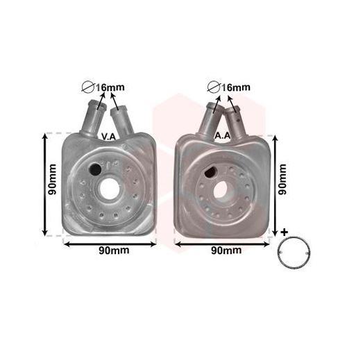 VAN WEZEL Ölkühler, Motoröl *** IR PLUS ***