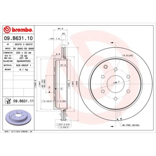 BREMBO Bremsscheibe PRIME LINE - UV Coated