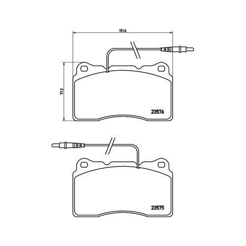 BREMBO Bremsbelagsatz, Scheibenbremse PRIME LINE