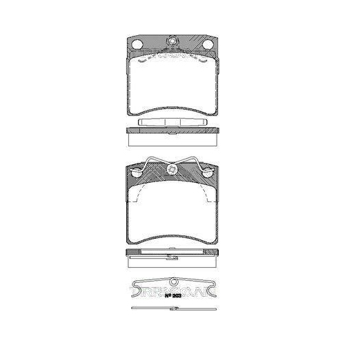 TRISCAN Bremsbelagsatz, Scheibenbremse