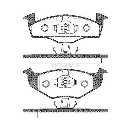 TRISCAN Bremsbelagsatz, Scheibenbremse