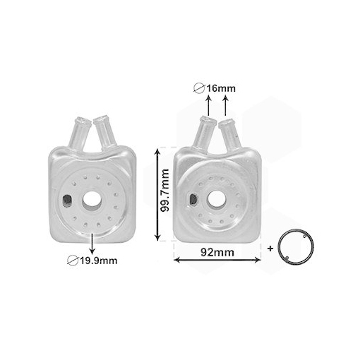 VAN WEZEL Ölkühler, Motoröl *** IR PLUS ***