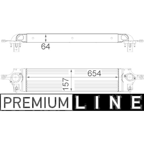 MAHLE Ladeluftkühler BEHR *** PREMIUM LINE ***