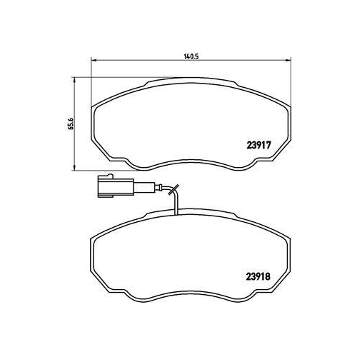 BREMBO Bremsbelagsatz, Scheibenbremse PRIME LINE