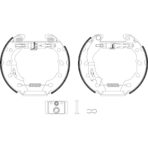 HELLA PAGID Bremsbackensatz Shoe Kit Pro