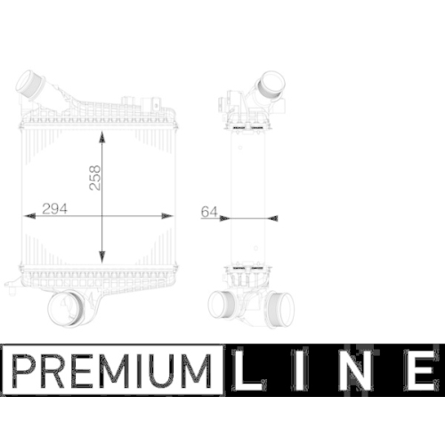 MAHLE Ladeluftkühler BEHR *** PREMIUM LINE ***