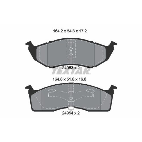 TEXTAR Bremsbelagsatz, Scheibenbremse Q+
