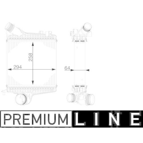 MAHLE Ladeluftkühler BEHR *** PREMIUM LINE ***