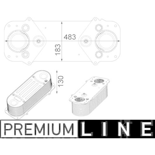 MAHLE Ladeluftkühler BEHR *** PREMIUM LINE ***