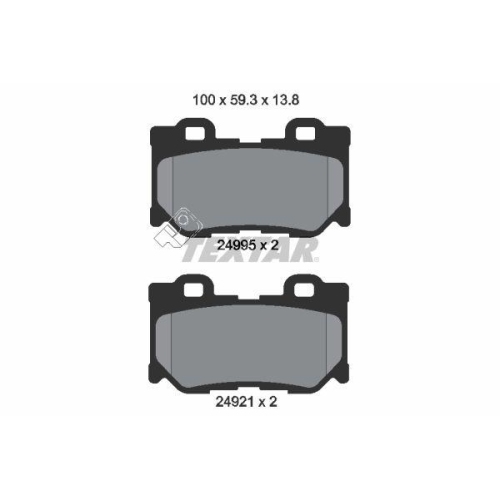 TEXTAR Bremsbelagsatz, Scheibenbremse