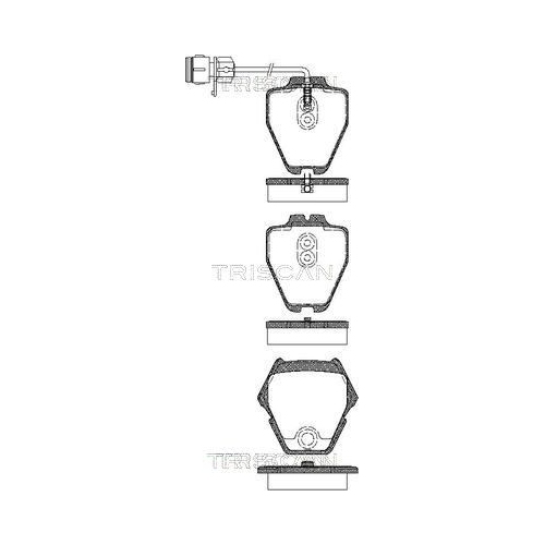 TRISCAN Bremsbelagsatz, Scheibenbremse