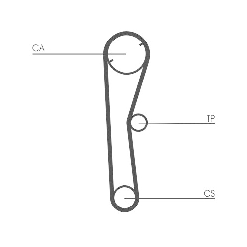 CONTINENTAL CTAM Zahnriemen