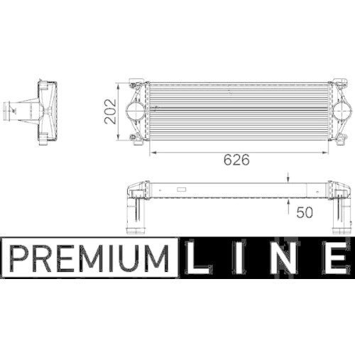 MAHLE Ladeluftkühler BEHR *** PREMIUM LINE ***