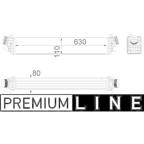 MAHLE Ladeluftkühler BEHR *** PREMIUM LINE ***