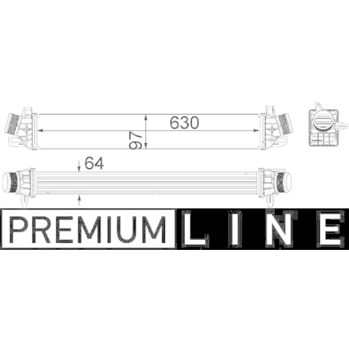 MAHLE Ladeluftkühler BEHR *** PREMIUM LINE ***