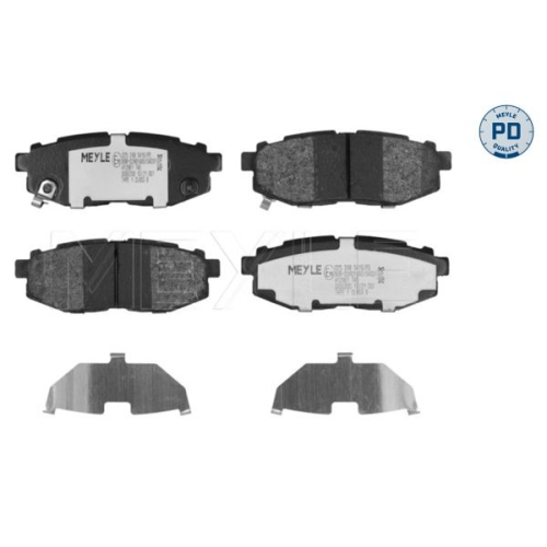 MEYLE Bremsbelagsatz, Scheibenbremse MEYLE-PD: Advanced performance and design.