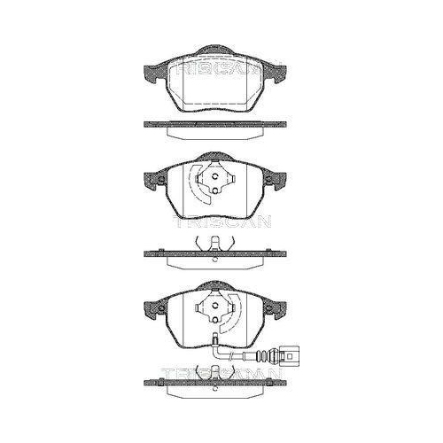 TRISCAN Bremsbelagsatz, Scheibenbremse