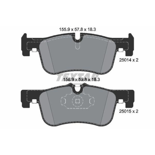 TEXTAR Bremsbelagsatz, Scheibenbremse Q+