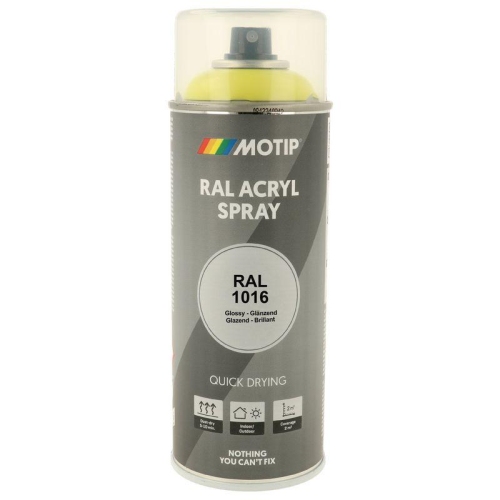 MOTIP RAL-Lack RAL 1016 schwefelgelb hochglanz 400 ml