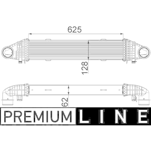 MAHLE Ladeluftkühler BEHR *** PREMIUM LINE ***