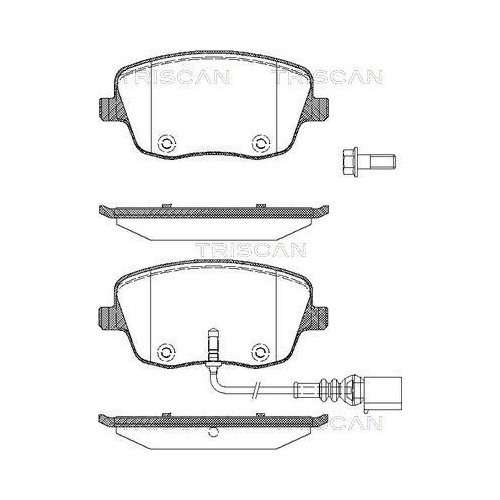 TRISCAN Bremsbelagsatz, Scheibenbremse