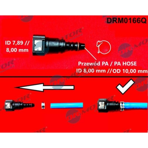 Dr.Motor Automotive Schlauchverbinder, Kraftstoffschlauch