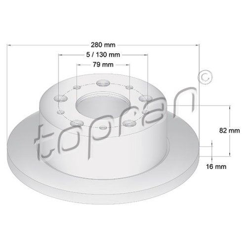 TOPRAN Bremsscheibe