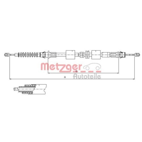 METZGER Seilzug, Feststellbremse