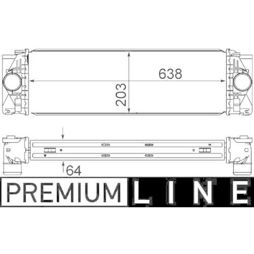 MAHLE Ladeluftkühler BEHR *** PREMIUM LINE ***