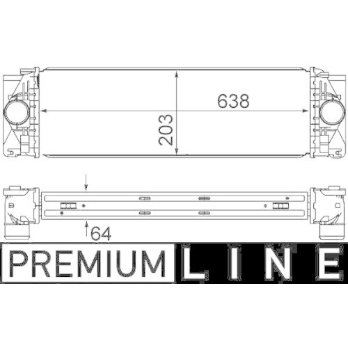 MAHLE Ladeluftkühler BEHR *** PREMIUM LINE ***