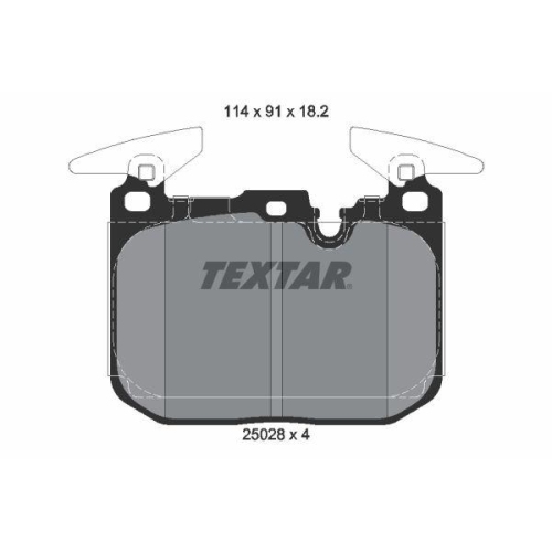 TEXTAR Bremsbelagsatz, Scheibenbremse