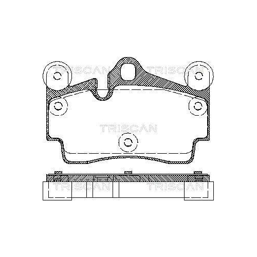 TRISCAN Bremsbelagsatz, Scheibenbremse