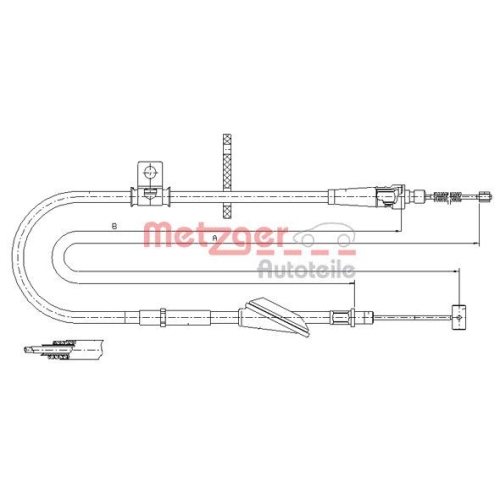 METZGER Seilzug, Feststellbremse