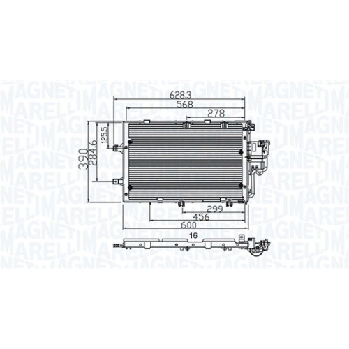MAGNETI MARELLI Kondensator, Klimaanlage